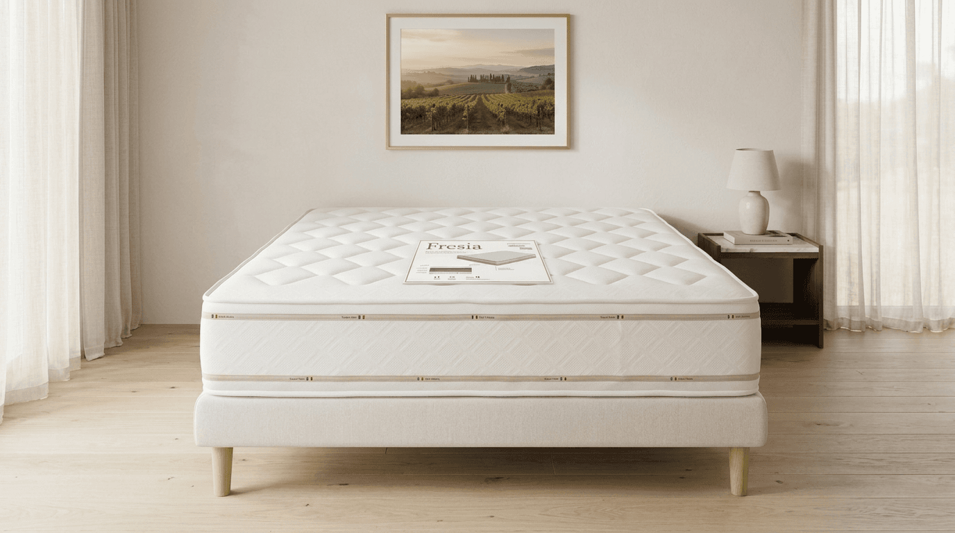 Matelas Fresia — Un matelas ferme et respirant, pensé pour un soutien fiable et des nuits plus saines.